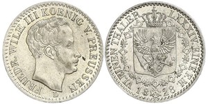 1/6 Thaler Royaume de Prusse (1701-1918) Argent Frédéric-Guillaume III de Prusse (1770 -1840)