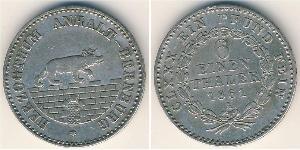 1/6 Thaler States of Germany Argent 