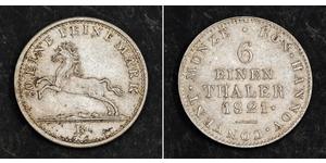 1/6 Thaler Hannover Argento 