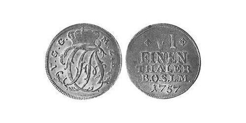 1/6 Thaler Principato di Ansbach (1398–1792) Argento Cristiano Federico di Brandeburgo-Ansbach(1736 – 1806)