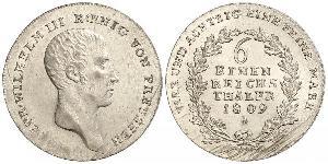 1/6 Thaler Regno di Prussia (1701-1918) Argento Federico Guglielmo III di Prussia  (1770 -1840)