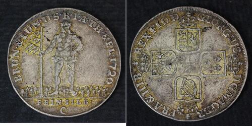 1/6 Thaler Stati federali della Germania Argento 