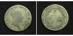 1/6 Thaler Reino de Prusia (1701-1918) Plata Federico Guillermo III de Prusia (1770 -1840)