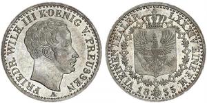 1/6 Thaler Reino de Prusia (1701-1918) Plata Federico Guillermo III de Prusia (1770 -1840)