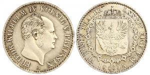 1/6 Thaler Reino de Prusia (1701-1918) Plata Federico Guillermo IV de Prusia (1795 - 1861)