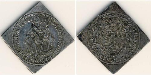 1/6 Thaler Salzburgo (1328 - 1803) Plata 