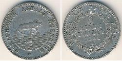 1/6 Thaler States of Germany Plata 