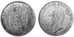 1/6 Thaler Anhalt-Dessau (1603 -1863) / Anhalt (1806 - 1918) Silber Leopold IV. Friedrich (Anhalt-Dessau)(1794 – 1871)