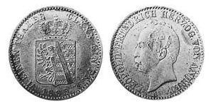 1/6 Thaler Anhalt-Dessau (1603 -1863) / Anhalt (1806 - 1918) Silber Leopold IV. Friedrich (Anhalt-Dessau)(1794 – 1871)