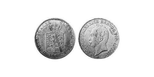 1/6 Thaler Anhalt-Dessau (1603 -1863) / Anhalt (1806 - 1918) Silber Leopold IV. Friedrich (Anhalt-Dessau)(1794 – 1871)