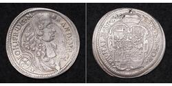 1/6 Thaler Fürstentum Ansbach (1398–1792) Silber Johann Friedrich (Brandenburg-Ansbach)(1654 – 1686)