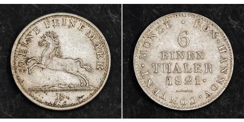 1/6 Thaler Hannover Silber 