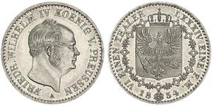 1/6 Thaler Königreich Preußen (1701-1918) Silber Friedrich Wilhelm IV. (1795 - 1861)