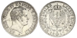 1/6 Thaler Königreich Preußen (1701-1918) Silber Friedrich Wilhelm IV. (1795 - 1861)
