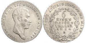 1/6 Thaler Königreich Preußen (1701-1918) Silber Friedrich Wilhelm III (1770 -1840)