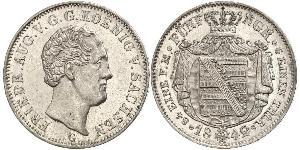 1/6 Thaler Königreich Sachsen (1806 - 1918) Silber Friedrich August II. (Sachsen)