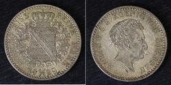 1/6 Thaler States of Germany Silber 