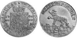 1/6 Thaler Anhalt-Bernburg (1603 - 1863) Silver Victor Frederick, Prince of Anhalt-Bernburg (1700 – 1765)