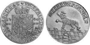 1/6 Thaler Anhalt-Bernburg (1603 - 1863) Silver Victor Frederick, Prince of Anhalt-Bernburg (1700 – 1765)