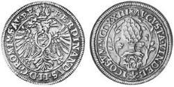 1/6 Thaler Imperial City of Augsburg (1276 - 1803) Silver Ferdinand II, Holy Roman Emperor  (1578 -1637)