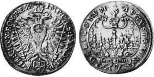 1/6 Thaler Imperial City of Augsburg (1276 - 1803) Silver Ferdinand II, Holy Roman Emperor  (1578 -1637)