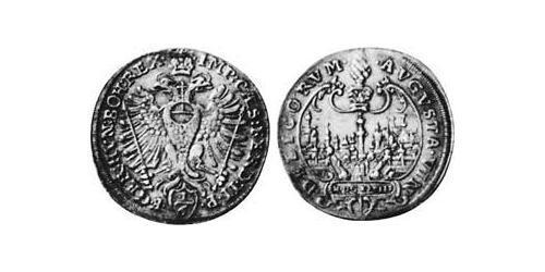 1/6 Thaler Imperial City of Augsburg (1276 - 1803) Silver Ferdinand II, Holy Roman Emperor  (1578 -1637)