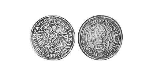 1/6 Thaler Imperial City of Augsburg (1276 - 1803) Silver Ferdinand II, Holy Roman Emperor  (1578 -1637)
