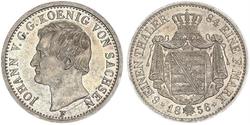 1/6 Thaler Kingdom of Saxony (1806 - 1918) Silver John of Saxony