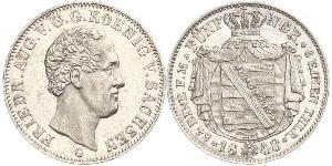 1/6 Thaler Kingdom of Saxony (1806 - 1918) Silver Frederick Augustus II of Saxony