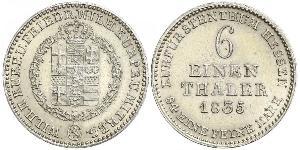 1/6 Thaler Landgraviate of Hesse-Kassel (1567 - 1806) Silver 