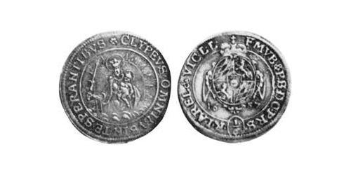 1/6 Thaler Electorate of Bavaria (1623 - 1806) 銀 Ferdinand Maria, Elector of Bavaria (1636 – 1679)