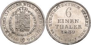 1/6 Thaler Landgraviate of Hesse-Kassel (1567 - 1806) 銀 