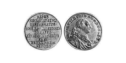 1/6 Thaler Principality of Ansbach (1398–1792) 銀 Charles William Frederick, Margrave of Brandenburg-Ansbach (1712 – 1757)