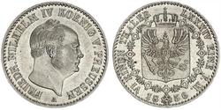 1/6 Талер Пруссия (королевство) (1701-1918) Серебро Фридрих Вильгельм IV (1795 - 1861)