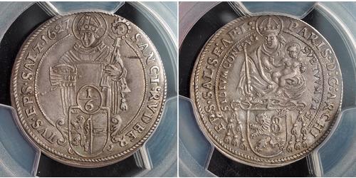1/6 Талер Зальцбург (1328 - 1803) Срібло 