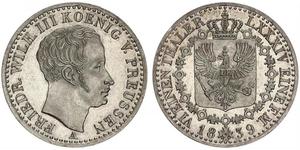 1/6 Талер Королівство Пруссія (1701-1918) Срібло Фрідрих Вільгельм III, король Пруссії  (1770 -1840)