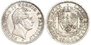 1/6 Талер Королівство Пруссія (1701-1918) Срібло Фрідріх Вільгельм IV (1795 - 1861)