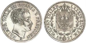 1/6 Талер Королівство Пруссія (1701-1918) Срібло Фрідрих Вільгельм III, король Пруссії  (1770 -1840)
