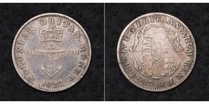 1/8 Dollar Britisches Weltreich (1497 - 1949) Silber Georg IV (1762-1830)