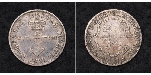 1/8 Dollar Britisches Weltreich (1497 - 1949) Silber Georg IV (1762-1830)