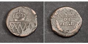 1/8 Real Spanish Mexico  / Kingdom of New Spain (1519 - 1821) Copper 