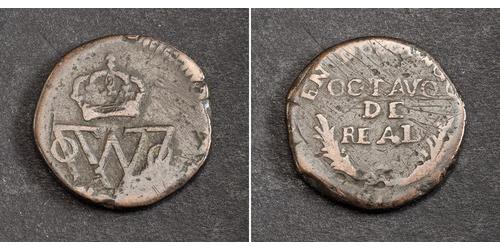 1/8 Real Vizekönigreich Neuspanien (1519 - 1821) Kupfer 