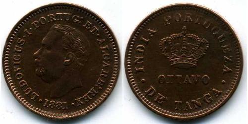 1/8 Tanga Индия португальская (1510-1961) Мідь 