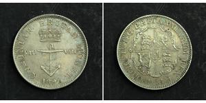 1/8 Долар Британська імперія (1497 - 1949) Срібло Георг IV (1762-1830)