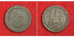 1/96 Rupee Compagnie anglaise des Indes orientales (1757-1858) Cuivre 