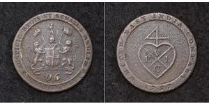 1/96 Rupee Britische Ostindien-Kompanie (1757-1858) Kupfer 