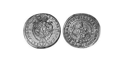 1/9 Thaler Elettorato di Baviera (1623 - 1806) Argento Ferdinando Maria di Baviera(1636 – 1679)