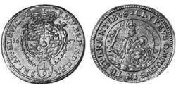 1/9 Thaler Electorate of Bavaria (1623 - 1806) Plata Fernando María, Elector de Baviera(1636 – 1679)