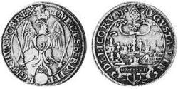 1/9 Thaler Imperial City of Augsburg (1276 - 1803) Silver Ferdinand II, Holy Roman Emperor  (1578 -1637)