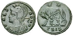 1 AE3 / 1 Фолліс Римська імперія (27BC-395) Бронза Костянтин I (272 - 337)